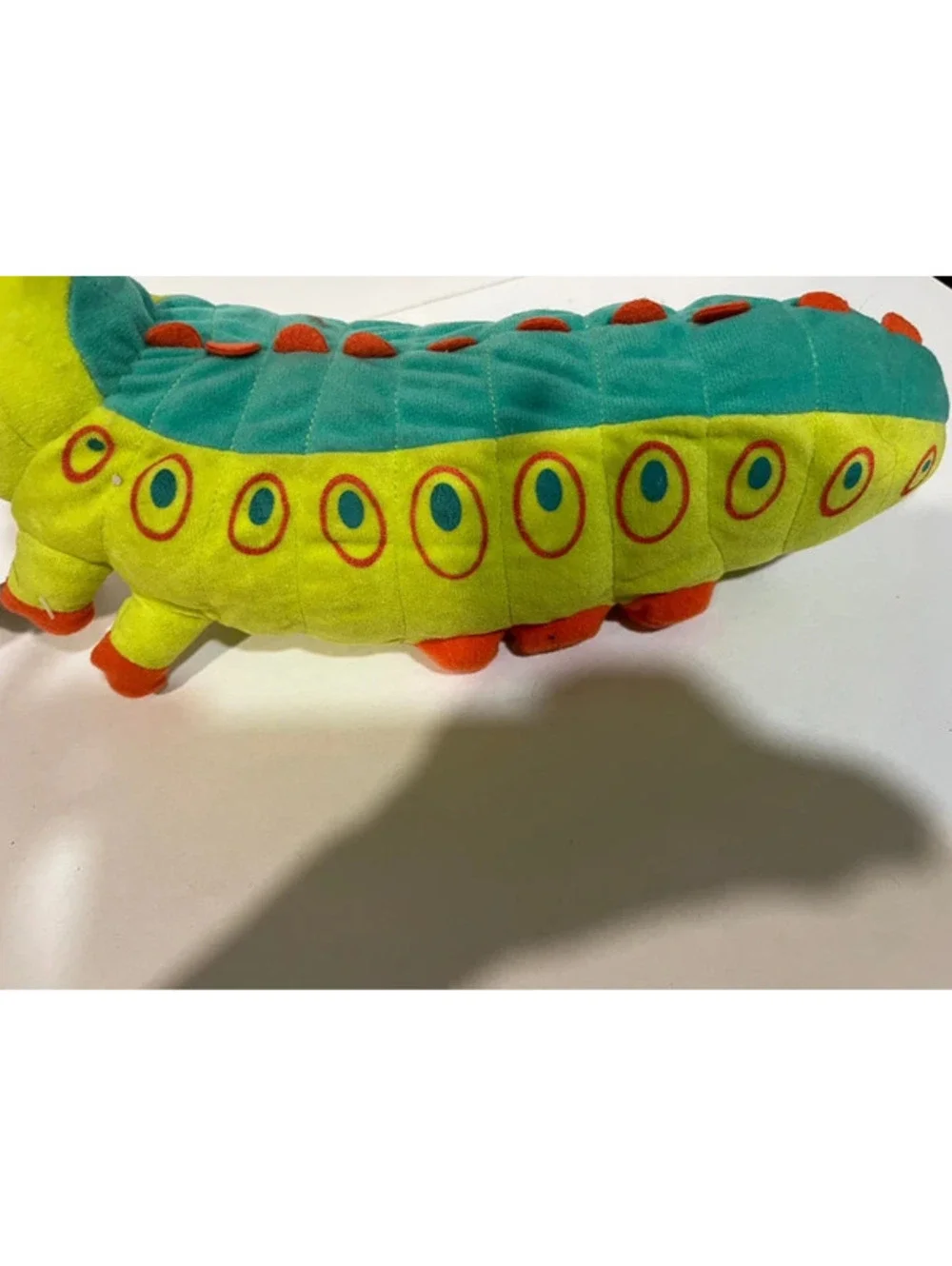 Disney “A Bugs Life” Heimlich Plush Soft Toy Green Caterpillar 11”